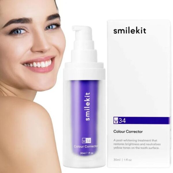 30ml V34 Purple Whitening Toothpaste Remove Stains Reduce Yellowing Care For Teeth Gums Fresh Breath Brightening Teeth - Image 4