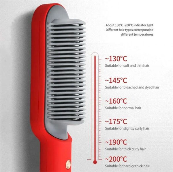 909 Brush Hair Straightener Brush For Girls Comb Style / Hair Styling Hair Comb Brush Multi Color - Image 6