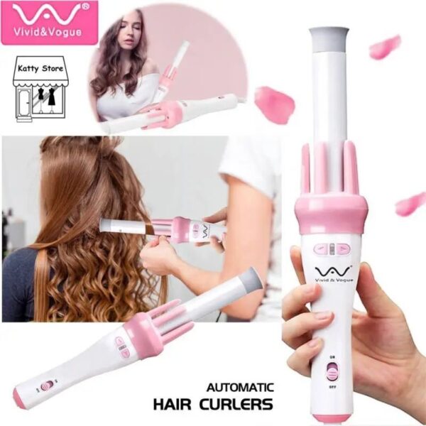 Automatic Hair Curler Spin 360° Rotating Hair Styling Roller Auto Wavy Iron 30s Instant Ceramic Heat Wand - Image 2