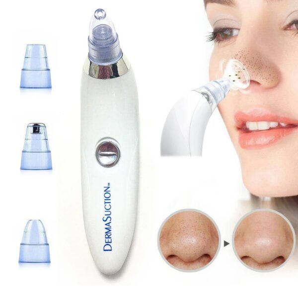 Cell Operated Blackhead Removal Machine Derma Suction 4 in 1 Black Head Remover Machine - Image 4