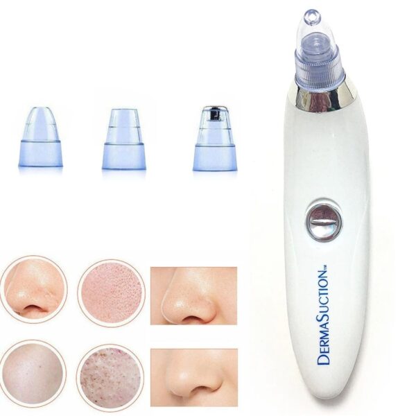 Cell Operated Blackhead Removal Machine Derma Suction 4 in 1 Black Head Remover Machine - Image 6