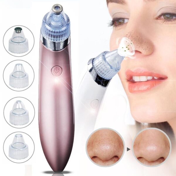 Chargeable Blackhead Removal Machine Black Head Remover Machine - Acne Pimple Pore Cleaner Vacuum Suction Tool Blackhead Removal On Nose Sucking Machine Blackheads Removal Device Derma Suction - Image 5