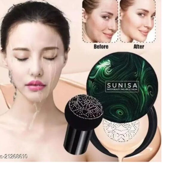 original SUNISA FOUNDATION MAQUILLAJE SUNISA AIR CUSHIONS MUSHROOM HEAD BASE CREAM CC BB CARE RADIANT MOISTURIZING FOUNDATION OIL CONTROL - Image 7