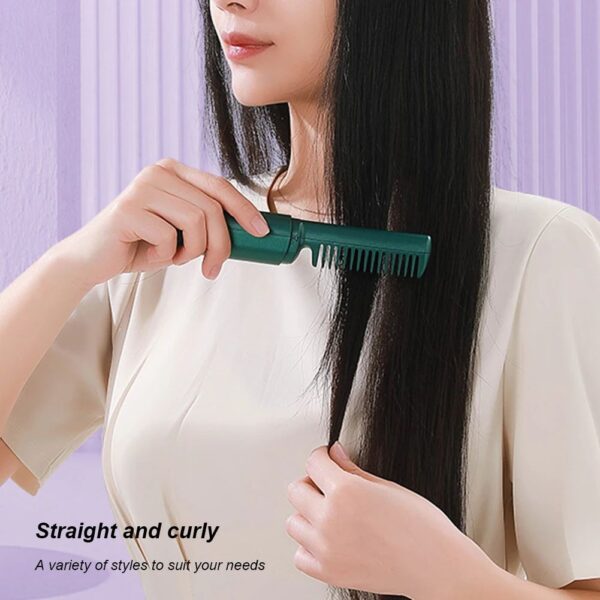 Cordless Comb Hair Straightener Brush Anti Scald 70Mins Long Battery Life USB Rechargeable Hot Comb Hair Straightener for Home Travel - Image 7