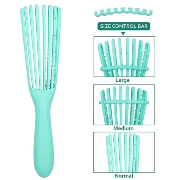 Curly Hair Detangling Brush for Women and Men Scalp Massage Comb Hair Brush Detangler Salon - Image 3