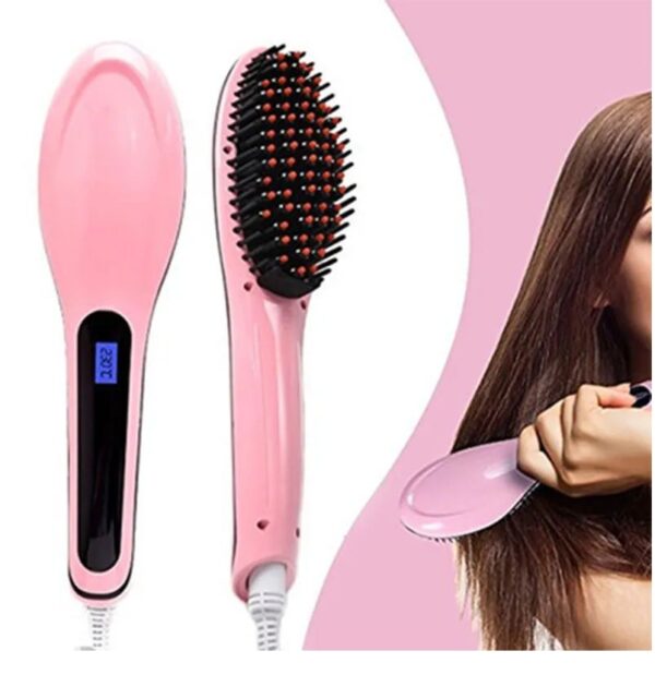 Digital Fast Brush Electric Hair Straightener - Image 3