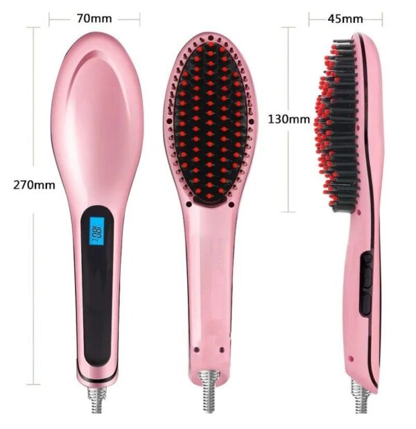 Digital Fast Brush Electric Hair Straightener - Image 5