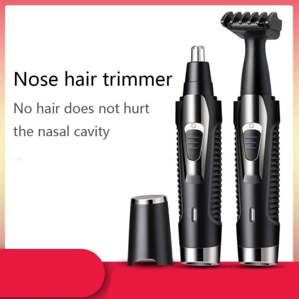 Ear Nose Hair Trimmer for Men Women USB Rechargeable Electric Facial Hair Trimmer with Dual-Edge Stainless Steel Blades - Image 4