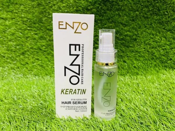 Enzo Professional Keratin Hair Serum for frizzy softness and dry deep nourish Beauty Care enzo hair serum for Men Women 100ml - Image 4