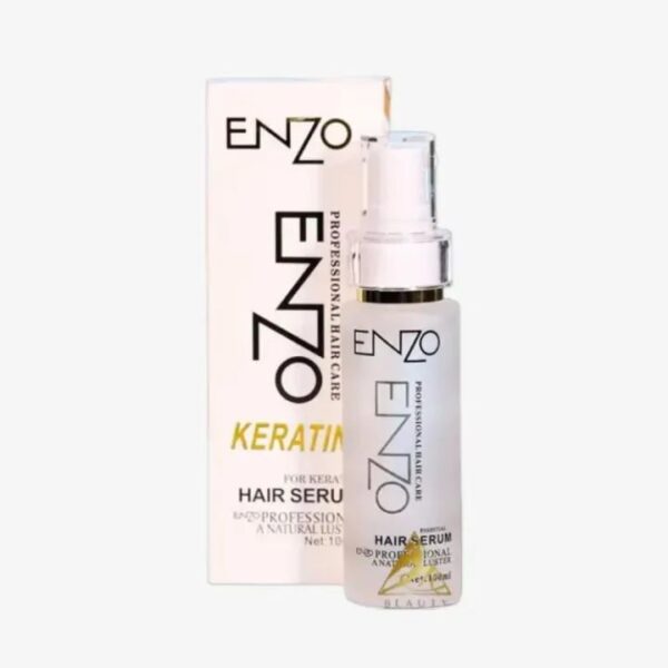 Enzo Professional Keratin Hair Serum for frizzy softness and dry deep nourish Beauty Care enzo hair serum for Men Women 100ml - Image 5