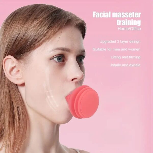 Face Exerciser Jaw Face Neck Toning Exerciser For Women Portable V Face Trainer Skin Lifting Masseter Training Tool Gift - Image 4