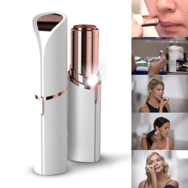 Cell Operated Flawless Women Painless Hair Remover Face Facial Hair Remover - Image 3