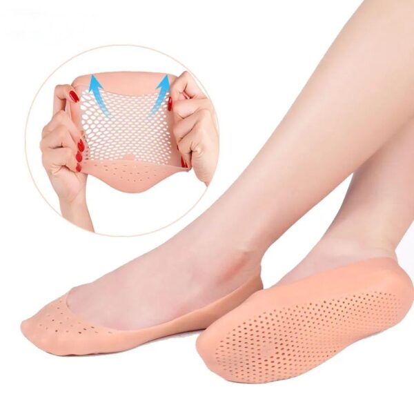 Full Cover Durable Elastic Hole Heel Protect Socks Insole Calluses Soft Silicone Pedicure Feet Care Moisturizing Anti Crack - Image 6