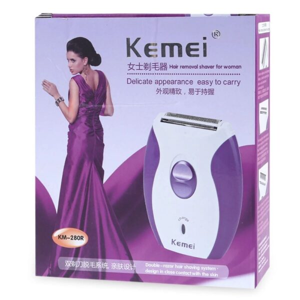 Kemei 280 KM - 280R Women Mini Rechargeable Electric Hair Remover Shaver - Image 5