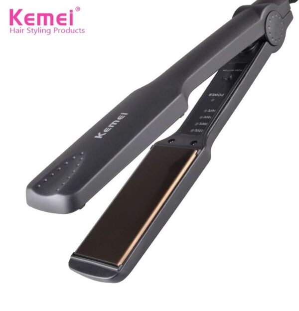 Kemei KM-329 Professional Hair Straightener With Temperature Control- For Women - Image 4