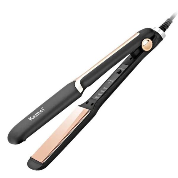 KEMEI KM-458 Professional Electric Hair Straightener Iron Styler New Electronic Hairstyling Tool Best Beauty Set Rod For Women Portable Ceramic Fast Warm Up Straightening Flat Iron - Image 2