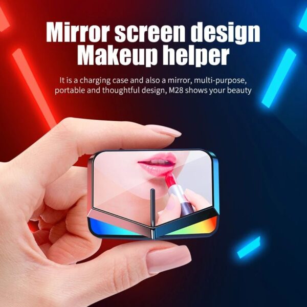 M28 TWS Bluetooth Earphone Wireless Headphones Earbuds Blutooth Handfree Headsets With Charging Box/M28 Bluetooth Earbuds 5.3 Gaming Earbuds - Image 8