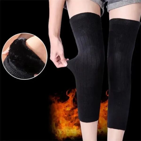 Men Women Cold Proof Plush Socks Warm Leggings Knee Pad Non slip Joint Injury Recovery Outdoor Sports Compression Winter - Image 5