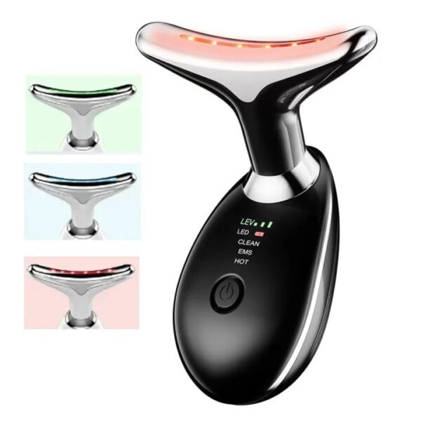 Neck Face Massager Skin Care Facial Massage Device with 3 Color Modes for Skin Rejuvenation Face Sculpting Tool for Double Chin - Image 3