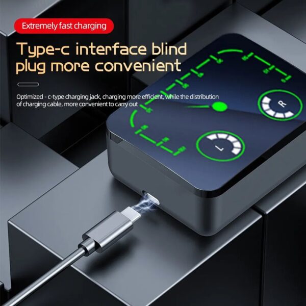 NEW M90 Max TWS WIRELESS Earbuds HIFI Stereo Earbuds With 1200 Mah Battery - Image 3