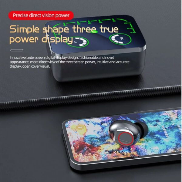 NEW M90 Max TWS WIRELESS Earbuds HIFI Stereo Earbuds With 1200 Mah Battery - Image 5