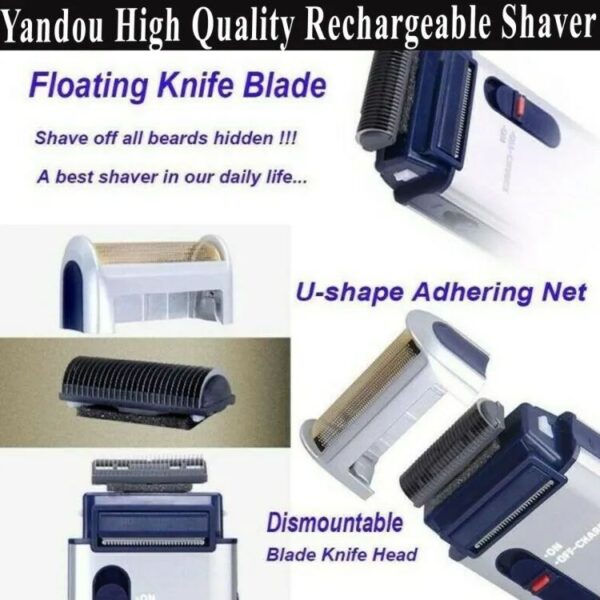 Rechargeable Shaver & Beard Trimmer Yandou SV-W301U - Image 2