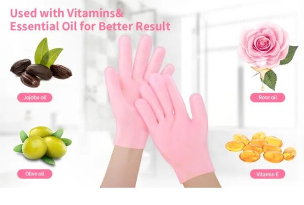 Gel Gloves Moisturizing Whitening Exfoliating Smooth Beauty Hand Care Silicone Hand Glove Waterproof Cleaning - Image 4