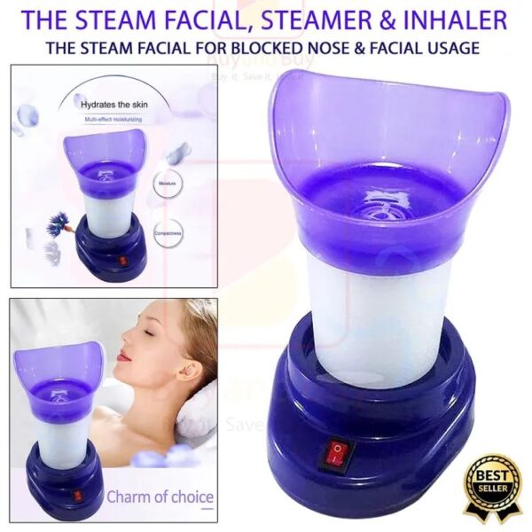 Shinon The Steam Facial, Steamer and Inhaler for Blocked Nose, 2 in 1 Massager Tool for Humidifying Multipurpose Usage - Image 4