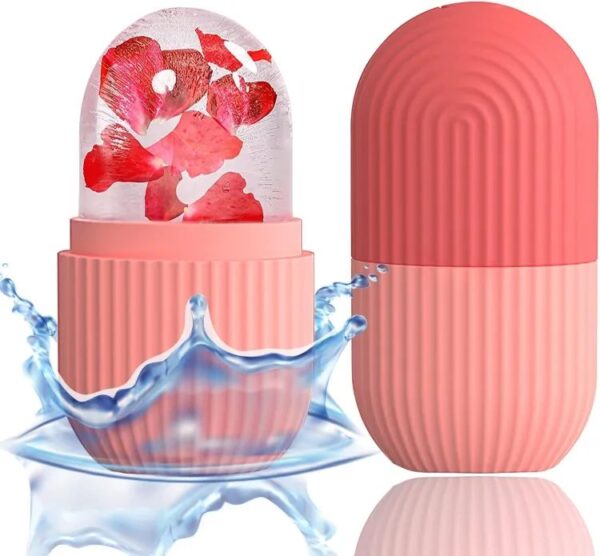 Silicone Ice Cube Roller Massager for Face Eyes and Neck Naturally Conditioning and Skin Care De Puff Eye Bags Reduce Migraine Pain Reusable Massage Silicone Ice Mold - Image 4