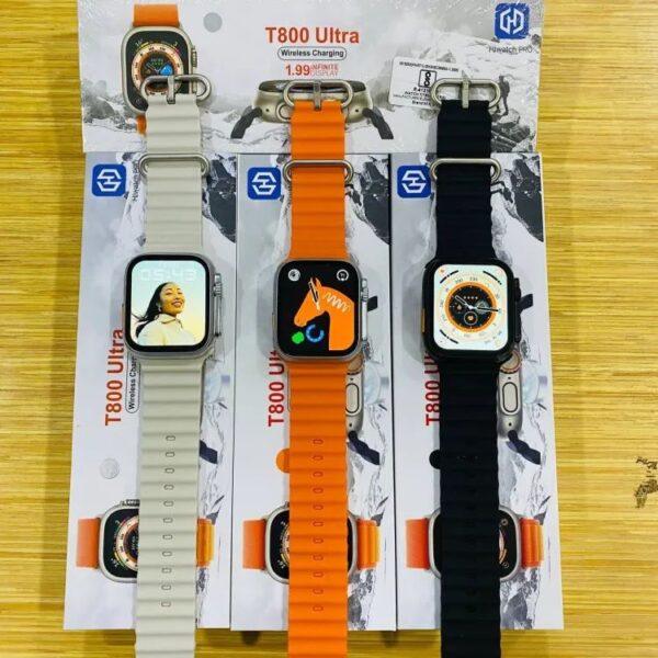 t800Ultra Smart Watch Series Bluetooth Call Smartwatch With Ocean Strap Wireless Charging Best Battery Timing - Image 6