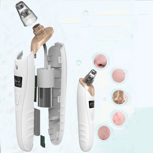 Upgraded Blackhead Remover Vacuum Facial Pore Cleaner Electric Acne Comedone Whitehead Extractor Tool 5 Probes For Women And Men - Image 4