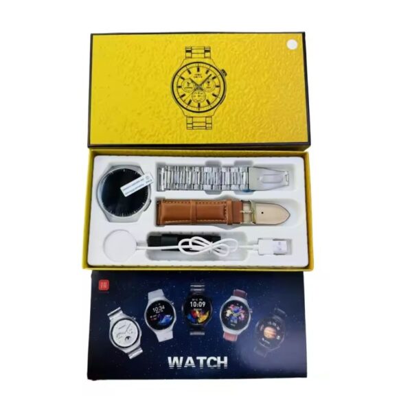 WATCH 4 PRO Round big smart watch dual strap Android Smartwatch Wearable Devices Smart Watch For Men - Image 2