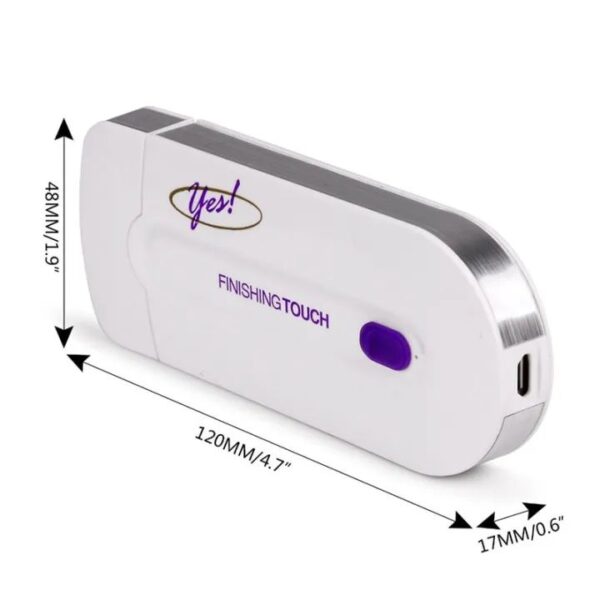 YES Finishing Touch USB Rechargeable 2 in 1 Instant Painless Hair Removal Machine for Men Women Legs Arm Face Body - Image 5